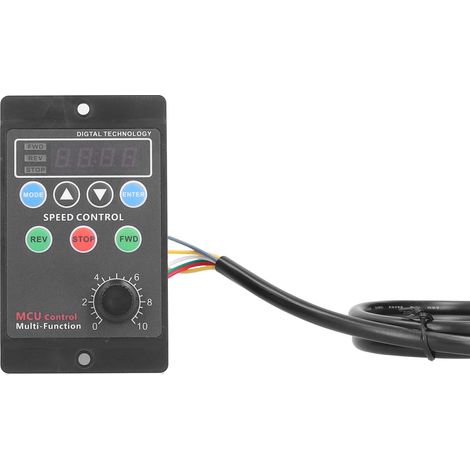 Contrôleur de vitesse de moteur UX52, affichage numérique, rhéostat électrique monophasé CA 220 V (400 W) (1/5)