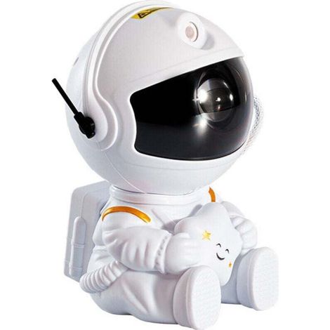 Astronaute Projecteur Galaxie, LED Projecteur Ciel Etoile assis/debout, Télécommande & Minuterie, Décoration des Chambres Projecteur, Veilleuse, Rotation à 360° Galaxie Plafond Adultes et Enfants