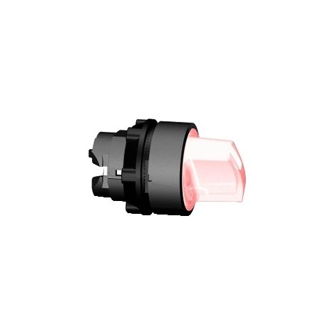 Interruptor de accionamiento de 2 posiciones, rojo con retroiluminación, antirretorno ZB5AK1243