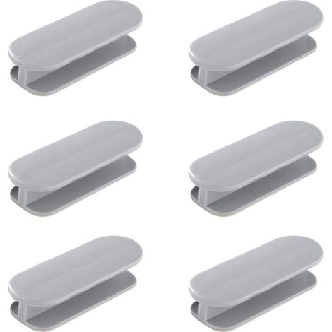 6 Poignée, Auto-adhésif, Plastique ABS, Ergonomique, Pour tiroir placard porte fenêtre (1/5)