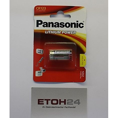 INDEXA BATTERIE AU LITHIUM DE MARQUE PANASONIC BAT 3 V0 CR123 A 36898