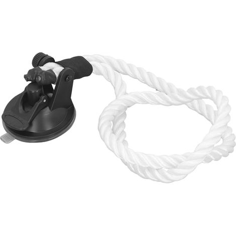 Porte-chapeau à fixation sécurisée pour véhicule, avec ventouse et corde, pour tableau de bord de camion. (1/5)