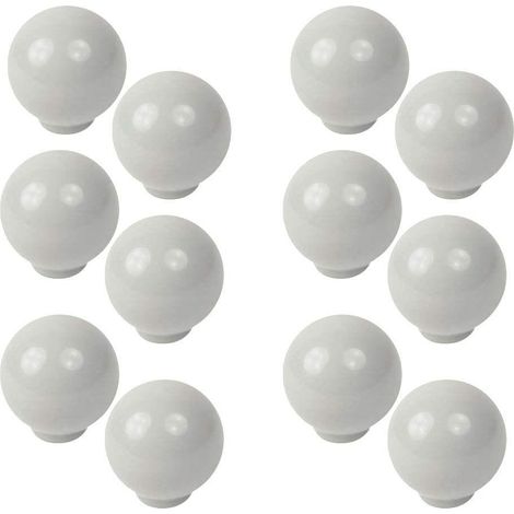 FPLUS pomo bola abs d/29 gris t-502-36 , Tirador Pomo Mueble Infantil Bola Resina ABS Gris Brillo -      Diámetro 29MM.