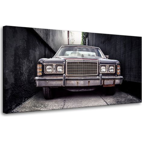 Vintage-Retro-Auto-Leinwanddruck 80x40 cm