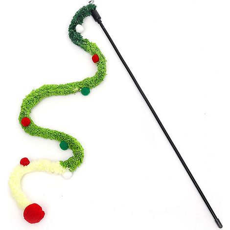 Teleskopierbarer Plüsch-Katzenstab, tragbar und einfach zu bedienen, ein tolles Spielzeug für Haustiere