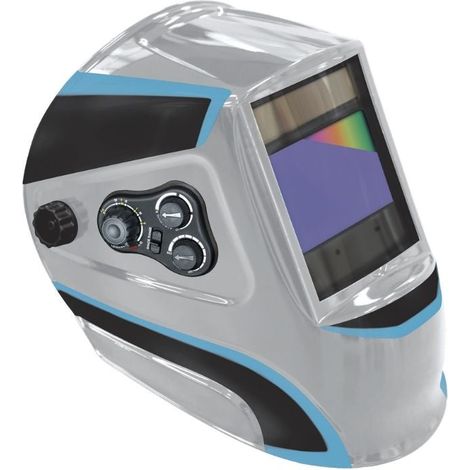 maschera da saldatore GYS 068650 LCD Ergotech+ 5-9/9-13 argento (1/2)