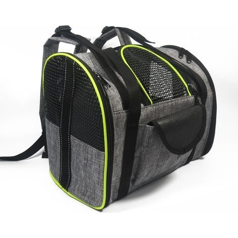 Sac à dos pour chien/chat, sac de transport portable pour animal de compagnie avec sac de voyage respirant pliable multifonctionnel, idéal pour les animaux de compagnie de 3 à 10 kg (1/5)