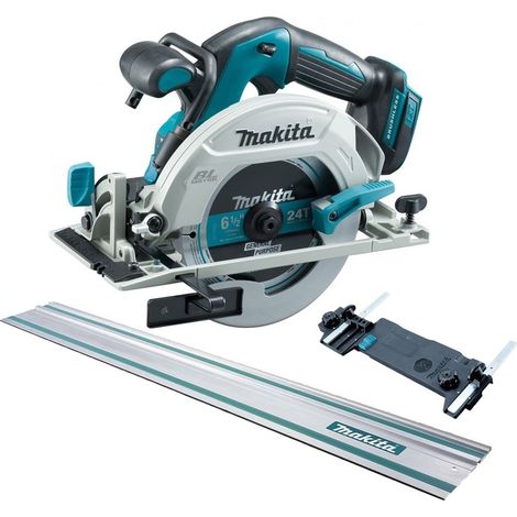 Makita DHS680Z 18v Lithium Brushless Circular Saw 165mm Bare Tool + Guide Rail (1/4)