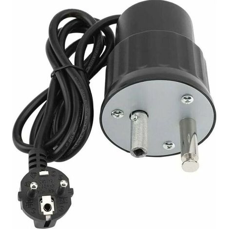 Kaelt - XVX – Moteur tourne-broche électrique en aluminium – Charge maximale 24kg – Idéal pour barbecue extérieur – Prise EU – Longueur câble 1.5m (1/5)