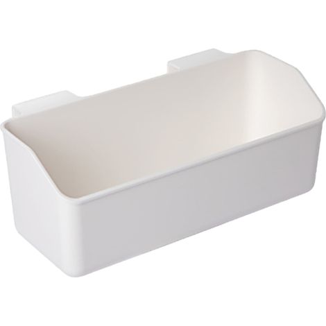 Panier De Rangement Mural - Pour Ail Oignon Epices - En Plastique ABS Blanc - 25,5 X 10,2 X 10 Cm - 1 Pièce (1/5)