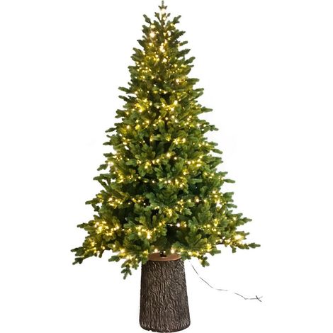 BUD Albero Di Natale WILSON LED CON TRONCO E LUCI da 240 cm effetto realistico (1/4)