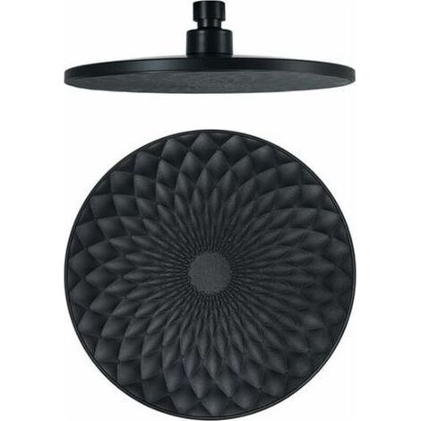 Tête de douche pluie ronde 9 pouces – ABS haute pression – Angles réglables 360° – Installation facile G1/2' – Noir
