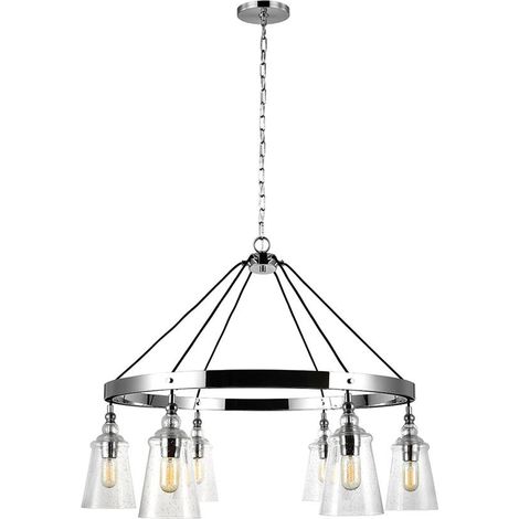 Loras Lustre Feiss 6 Lumières Chrome (1/5)