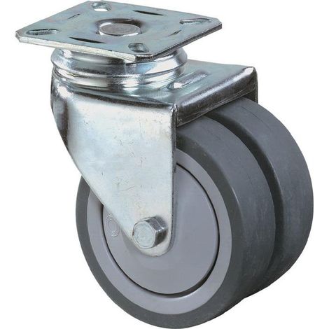 BS Rollen Doppel-Lenkrolle Ø 75 mm 80 kg - B100.A85.075 (1/4)