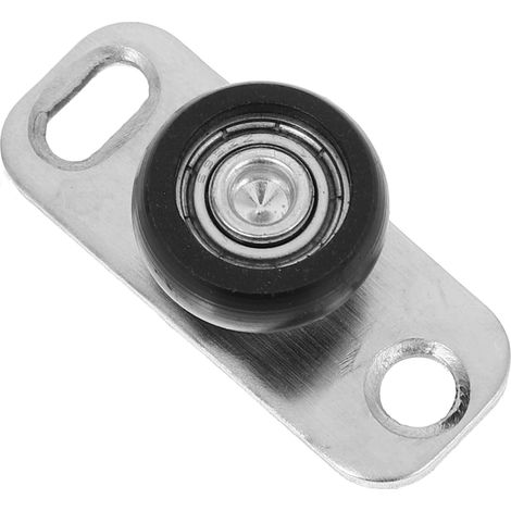 Guide de sol pour porte en verre inox, argenté (1/5)