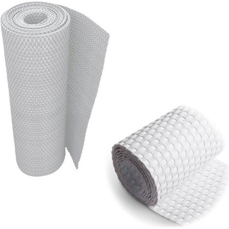 Rattanscreen - Pannello Privacy Frangivista E Recinzione Di Protezione/Copertura Per Balcone E Giardino - Bianco, 90X300Cm