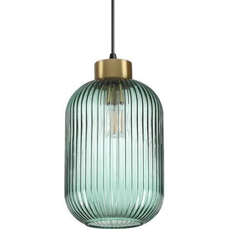 Sospensione Vintage-Decò Mint-3 Metallo Verde 1 Luce E27 (1/3)