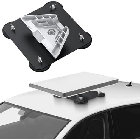 Support Starlink Mini pour Voiture, Kit de Montage Magnétique avec Adaptateur Tubulaire Camping-cars, Bateaux, Voitures -