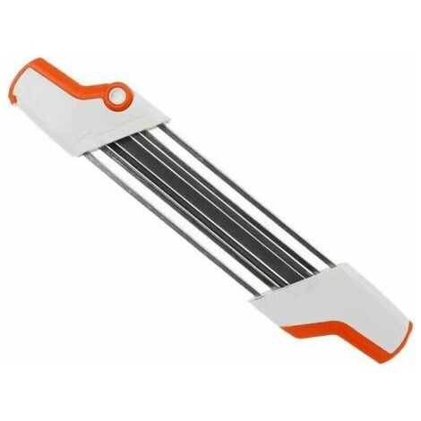 BUNTHAUS Porte-lime 2 en 1 pour chaîne de tronçonneuse Ø 4,0 mm