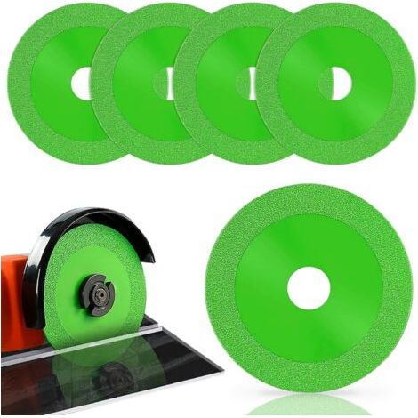 RHG Disque de Coupe de Verre Disque à Tronçonner Verre 5 PCS Meule à Lame de Scie Mince Disques de Coupe Diamant Universels ultra Fins pour Verre, Céramique (1/5)