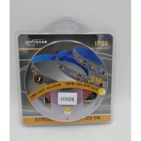 Trade Shop - STRISCIA FLESSIBILE LED MODEL 5MT SMD 2835 VARI TONI LUCE 2835-12V-S -