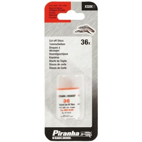 BLACK&DECKER - PIRANHA - 5 DISCHI ROTONDI IN CORINDONE Ø125x5MM - GRANA 60 (1/5)