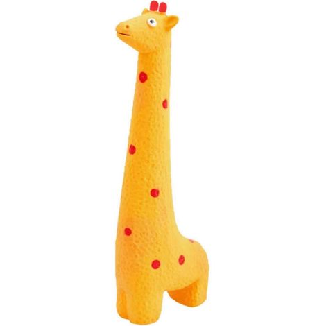 latex Giraffe Elephant Jouet pour chien – sonore et résistant aux morsures – pour macheurs intensifs Fetch nettoyage des dents – Girafe (1/5)