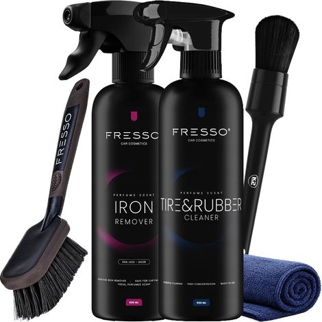 Fresso bleeds disincrostante liquido + detergente per la pulizia di cerchi, pneumatici e gomma (1/5)