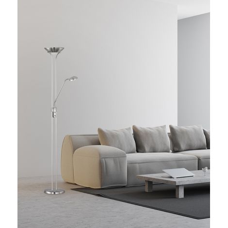 Trio Lighting Lámpara de pie LED con brazo de lectura flexible SPOCK Intensidad Regulable 19W 2200lm 3000K (1/3)