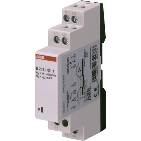 E236-US1.1 Relais Sous-Tension 3Ph/N 400 Vac -Seuil Fixe 195V-1 Contact Inv. 2CDE165001R2001 ABB A965177