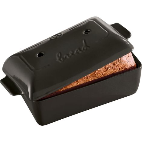 Moule à pain moulé et pain de mie en céramique anthracite Fusain Emile Henry (1/5)