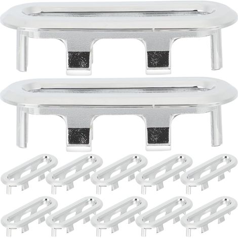 10 Piece Oval Sink Drain Covers ABS Oval Overflow Caps for