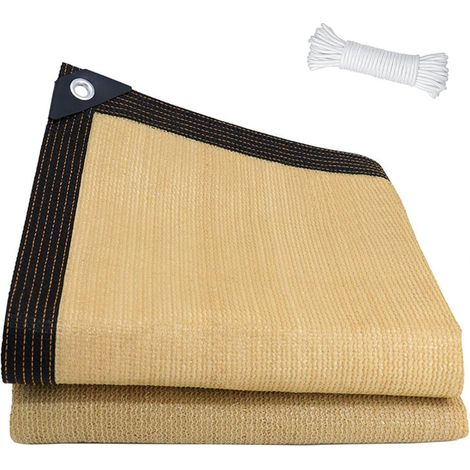 Filet D'ombrage, 3x4m Filet Protection Solaire avec Oeillets, Anti-UV Toile Ombrage Exterieur, Voile D'ombrage Rectangulaire, Filet Ombrage avec 5M Cordes pour Patio/Serre/Jardin/Pergola/Pet House (1/5)