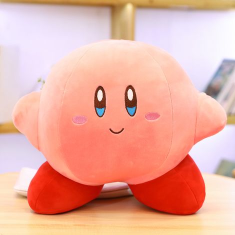 KOWOLL Peluche géante Kirby souriante - Peluche mignonne et douce de 35 cm, idéale comme décoration de chambre ou oreiller, pour les garçons et les filles à partir de 3 ans. Petite taille. (1/3)