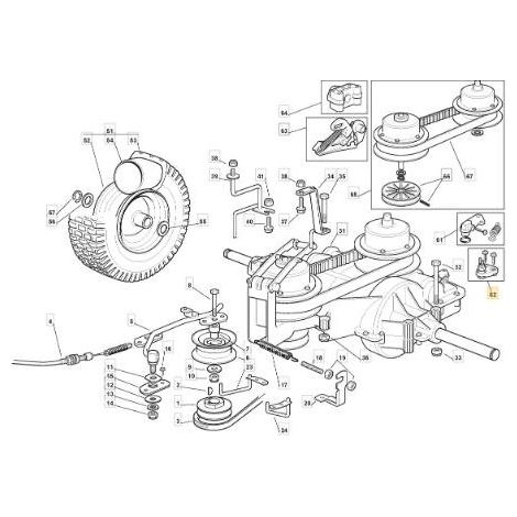 INTERRUTTORE EL63 GT (RIC) ORIGINALE STIGA - 119700058/0
