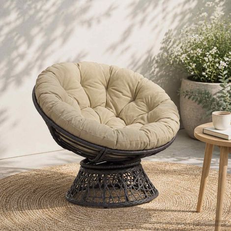 vidaXL Cojín para Silla Colgante VIANEN 100% Poliéster Verde claro (1/5)