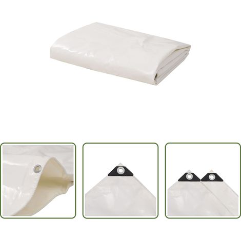Bâche anti-UV - Bâche 650 g / m² 2,5 x 3,5 m Blanc (1/5)