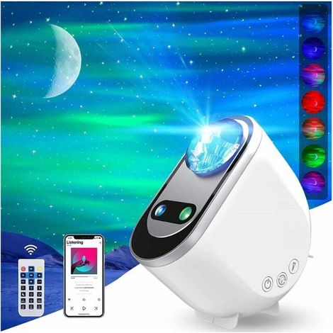Northern Lights Projector Aurora Galaxy Stars Starry Sky Moon Light Remote Control Bedroom Decorative Lamp Night Light Kids Gift Real Moon MUMU (1/4)