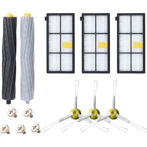 Kit d'accessoires pour iRobot Roomba séries 800 900 805 850 860 865 866 870 871 880 886 890 891 895 896 960 980, pièces de rechange ABClife, brosse et filtres pour aspirateur (13 en 1)