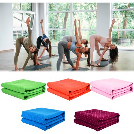 Serviette de Yoga à motif d'étoile, couverture absorbante, tissu antidérapant pour Pilates (1/5)
