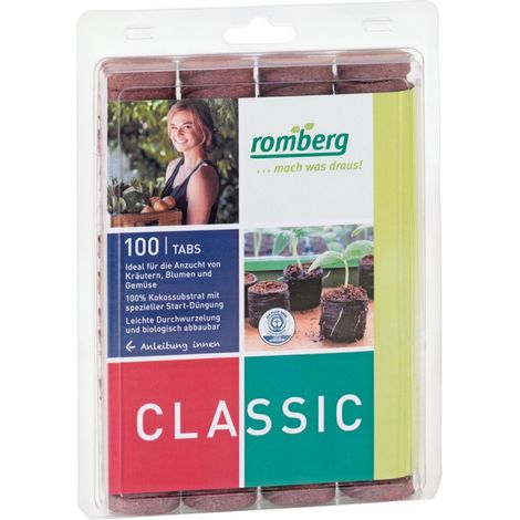 Romberg 100 Kokos-Quelltabletten Ø36mm (1/4)