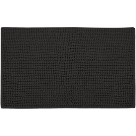 Beautissu Badematte BeauMare WR rutschfest 70x100 cm Schwarz (1/5)