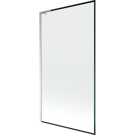 Mexen Next L paroi baignoire 1 volet 100 x 150 cm, motif noir, chrome - 895-100-000-03-70-01 (1/5)