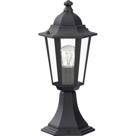 Outdoor terra lampada da tavolo Lampada Velence vetro metallo nero Ø21cm H: 40cm IP43 (1/3)