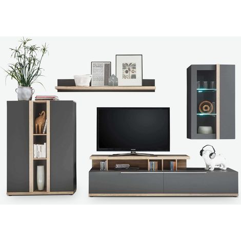 Torre  Legno laminato e vetro - Grigio / marrone (1/4)