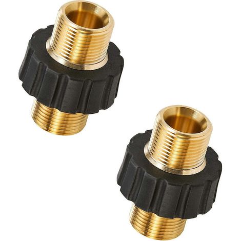 Adaptateur pivotant anticorrosion M22 14 mm mâle vers M22 14 mm mâle pour nettoyeur haute pression (1/5)