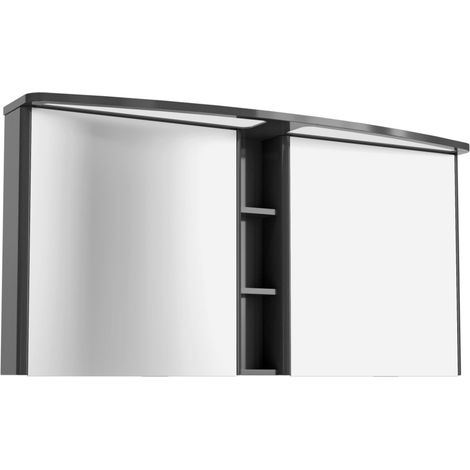 Lanzet Classico Spiegelschrank 140cm, Anthrazit"-"7971912 (1/5)