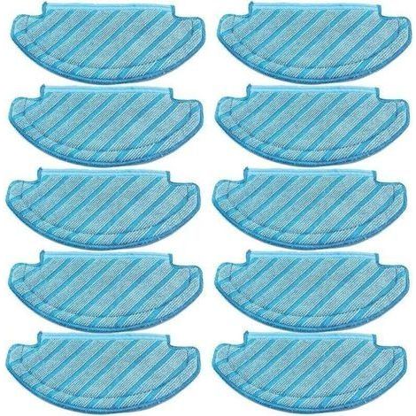 Lot de 10 serpillères pour Robot aspirateur Ecovacs Deebot Ozmo T8 AIVI T8 Max and T8 Series/ N8 Pro (1/4)