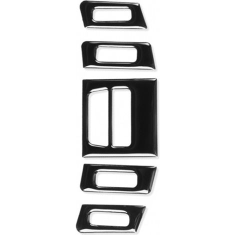 One set of decorative stickers for the air conditioning vents of BMW 3 Series E90, E92, and E93 (2005-2012). (1/4)