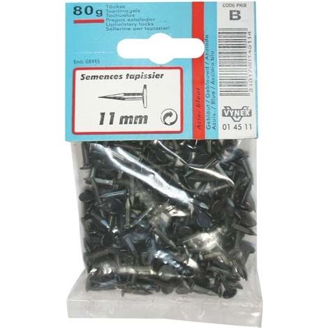 VYNEX - Semence tapissier acier bleu 9mm 80g